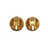 VINTAGE CHANEL EARRINGS COCOMARK ROUND ACCESSORY 94P 90331811