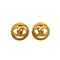 VINTAGE CHANEL EARRINGS COCOMARK ROUND ACCESSORY 94P 90348509
