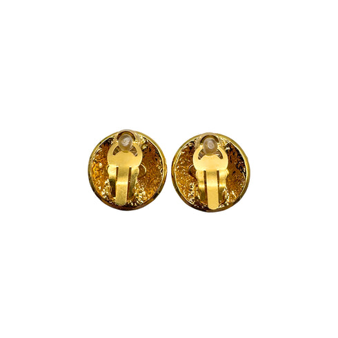 VINTAGE CHANEL EARRINGS COCOMARK ROUND ACCESSORY 94P 90328933