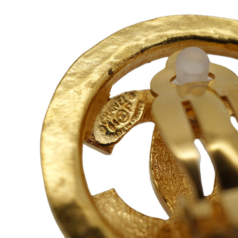 VINTAGE CHANEL EARRINGS COCOMARK ROUND ACCESSORY 94P 90330694