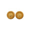 VINTAGE CHANEL EARRINGS COIN MOTIF ROUND ACCESSORY 95A 90334879