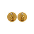 VINTAGE CHANEL EARRINGS COIN MOTIF ROUND ACCESSORY 95A 90334879