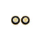 VINTAGE CHANEL EARRINGS COCOMARK ROUND ACCESSORY BLACK 95A 90317614