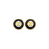 VINTAGE CHANEL EARRINGS COCOMARK ROUND ACCESSORY BLACK 95A 90317614