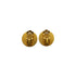 VINTAGE CHANEL EARRINGS COCOMARK ROUND BLACK GOLD ACCESSORY 90339676