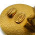 VINTAGE CHANEL EARRINGS COCOMARK ROUND BLACK GOLD ACCESSORY 90339676