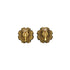 VINTAGE CHANEL EARRINGS COCOMARK ROUND BLACK GOLD ACCESSORY 94P 90330684