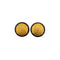 VINTAGE CHANEL EARRINGS COCOMARK ROUND BLACK GOLD ACCESSORY 95A 90334886