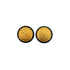 VINTAGE CHANEL EARRINGS COCOMARK ROUND BLACK GOLD ACCESSORY 95A 90334886