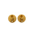 VINTAGE CHANEL EARRINGS COCOMARK ROUND BLACK GOLD ACCESSORY 95A 90345096