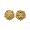 VINTAGE CHANEL EARRINGS COCOMARK ROUND GOLD ACCESSORY 26 90337686