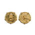 VINTAGE CHANEL EARRINGS COCOMARK ROUND GOLD ACCESSORY 26 90337686