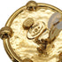 VINTAGE CHANEL EARRINGS COCOMARK ROUND GOLD ACCESSORY 26 90337686