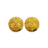 VINTAGE CHANEL EARRINGS COCOMARK ROUND GOLD ACCESSORY 28 90327894
