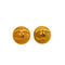 VINTAGE CHANEL EARRINGS COCOMARK ROUND GOLD ACCESSORY 29 90347805