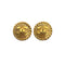VINTAGE CHANEL EARRINGS COCOMARK ROUND GOLD ACCESSORY 90321023