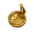 VINTAGE CHANEL EARRINGS COCOMARK ROUND GOLD ACCESSORY 90321023