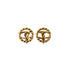 VINTAGE CHANEL EARRINGS COCOMARK ROUND GOLD ACCESSORY 90335009