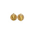 VINTAGE CHANEL EARRINGS COCOMARK ROUND GOLD ACCESSORY 93P 90322535