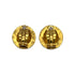 VINTAGE CHANEL EARRINGS COCOMARK ROUND GOLD ACCESSORY 94A 90323987