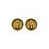 VINTAGE CHANEL EARRINGS COCOMARK ROUND GOLD ACCESSORY 94P 90338260
