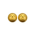 VINTAGE CHANEL EARRINGS COCOMARK ROUND GOLD ACCESSORY 95A 90326228