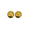 VINTAGE CHANEL EARRINGS COCOMARK ROUND GOLD ACCESSORY 95P 90322031