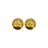 VINTAGE CHANEL EARRINGS COCOMARK ROUND GOLD ACCESSORY 95P 90322031