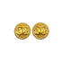 VINTAGE CHANEL EARRINGS COCOMARK ROUND GOLD ACCESSORY 97P 90322037