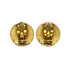 VINTAGE CHANEL EARRINGS COCOMARK ROUND GOLD ACCESSORY 97P 90322037
