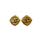 VINTAGE CHANEL EARRINGS COCOMARK ROUND GOLD ACCESSORY 90330695