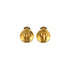 VINTAGE CHANEL EARRINGS COCOMARK ROUND GOLD BLACK ACCESSORY 25 90335007
