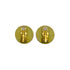 VINTAGE CHANEL EARRINGS COCOMARK ROUND GOLD BLACK ACCESSORY 94A 90322158