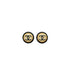 VINTAGE CHANEL EARRINGS COCOMARK ROUND GOLD BLACK ACCESSORY 96A 90347804