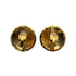 VINTAGE CHANEL EARRINGS COCOMARK ROUND MATELASSE ACCESSORY 90326879
