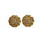 VINTAGE CHANEL EARRINGS COCOMARK ROUND RHINESTONE ACCESSORY 23 90330666