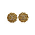 VINTAGE CHANEL EARRINGS COCOMARK ROUND RHINESTONE ACCESSORY 23 90330666