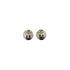 VINTAGE CHANEL EARRINGS COCOMARK ROUND SILVER BLACK ACCESSORY 96P 90337670