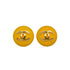 VINTAGE CHANEL EARRINGS COCOMARK ROUND YELLOW GOLD ACCESSORY 24 90335750