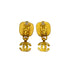 VINTAGE CHANEL EARRINGS COCOMARK SQUARE COLOR STONE GOLD ACCESSORY 97A 90322127