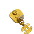 VINTAGE CHANEL EARRINGS COCOMARK SQUARE COLOR STONE GOLD ACCESSORY 97A 90322127