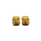 VINTAGE CHANEL EARRINGS COCOMARK SQUARE GOLD ACCESSORY 94A 90340518