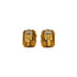 VINTAGE CHANEL EARRINGS COCOMARK SQUARE GOLD ACCESSORY 94A 90340518