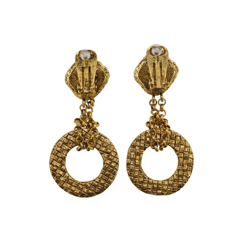 VINTAGE CHANEL EARRINGS COCOMARK SWING ACCESSORY 29 90326609