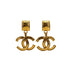 VINTAGE CHANEL EARRINGS COCOMARK SWING GOLD ACCESSORY 94P 90333713