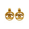 VINTAGE CHANEL EARRINGS COCOMARK SWING GOLD ACCESSORY 94P 90334485