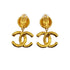 VINTAGE CHANEL EARRINGS COCOMARK SWING GOLD ACCESSORY 95A 90319610