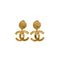 VINTAGE CHANEL EARRINGS COCOMARK SWING GOLD ACCESSORY 95A 90338282