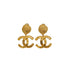 VINTAGE CHANEL EARRINGS COCOMARK SWING GOLD ACCESSORY 95A 90338282