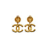VINTAGE CHANEL EARRINGS COCOMARK SWING GOLD ACCESSORY 95A 90338282
